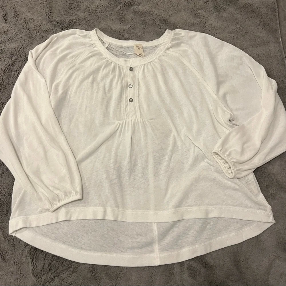 Free People Acadia Oversized Henry Top
